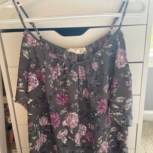 Pink Rose Cold Shoulder Top